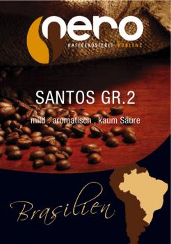 Kaffeer&ouml;sterei Nero Brasilien | Santos Gr. 2
