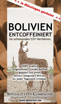 SpezCom Entcoffeinierter Bolivien CO2 (DECAF)
